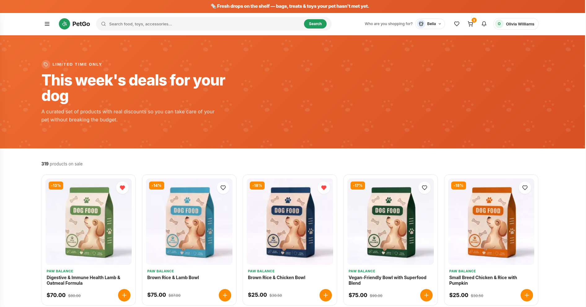 PetGo screenshot - Weekly Deals